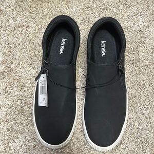 Kensie Black Slip-on Zipper Shoes Size 10